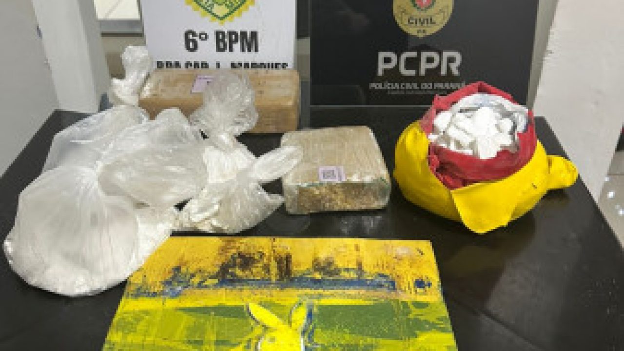 PCPR e PMPR prendem três pessoas e apreende drogas durante operação no Oeste do Estado